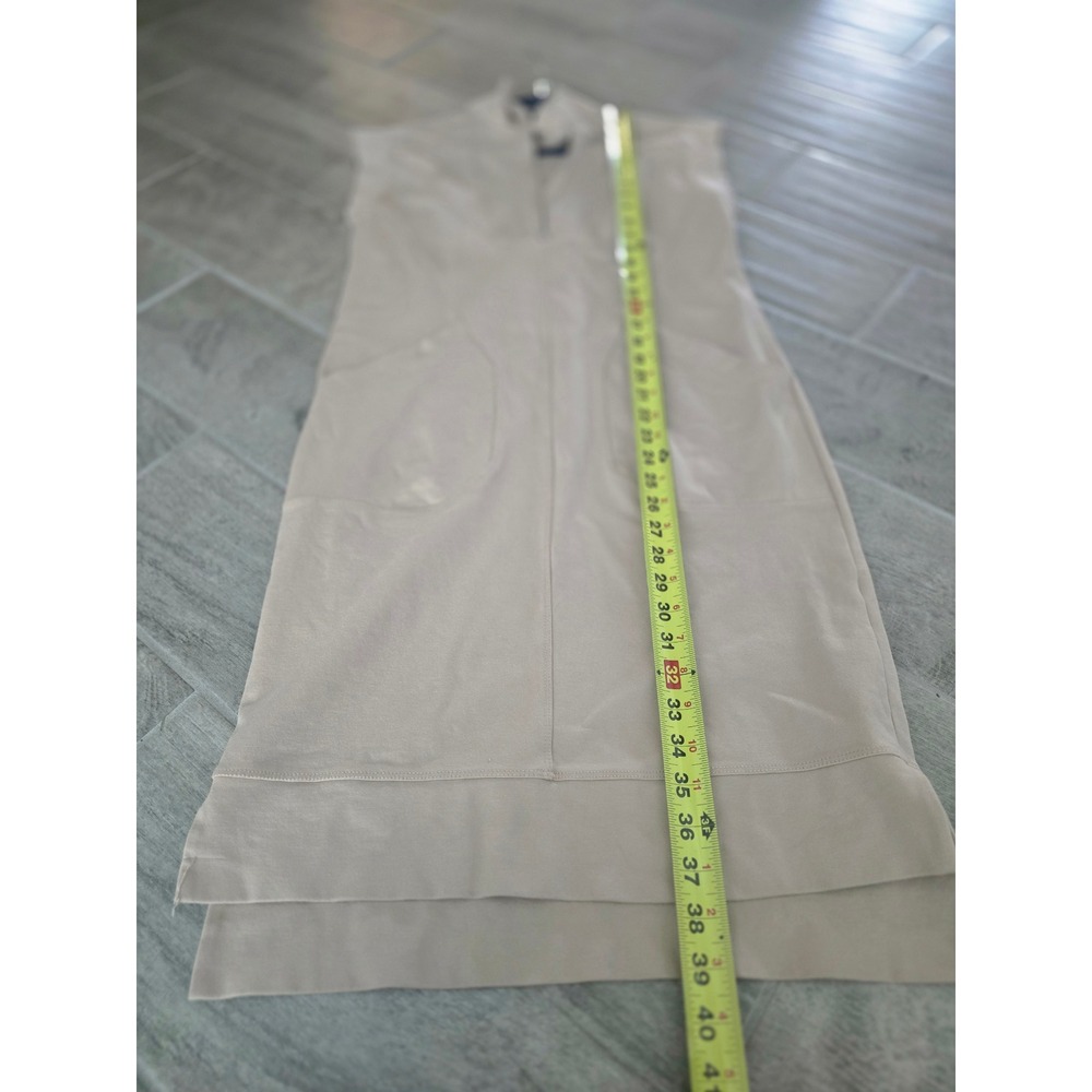 Elegant Tan Midi Dress - Picture 3 of 6